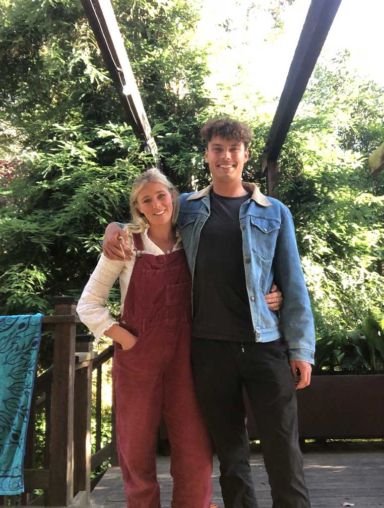 Photo of a couple in the forest